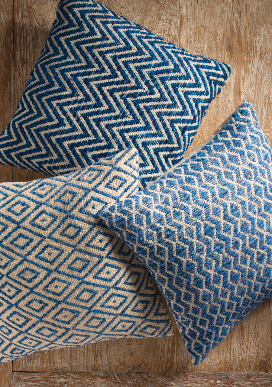 Tidal Whisper Kilim Cushion