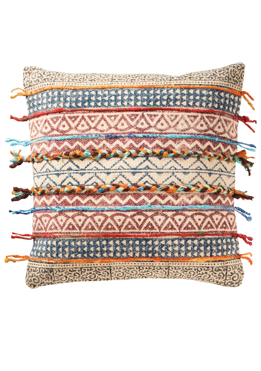 Threaded Tribal Cushion