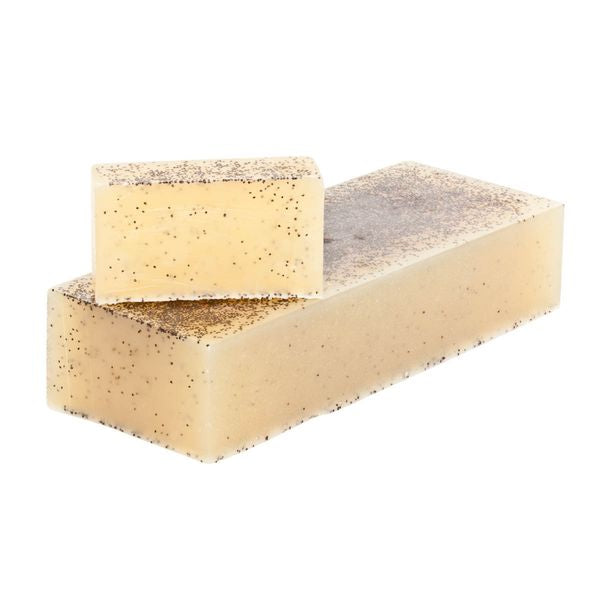 Healing Organic Tea Tree & Poppy Seed Soap Loaf