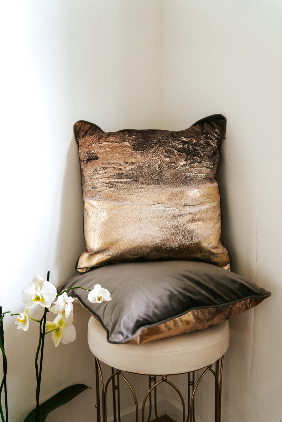 Marble Stardust Bronze Cushion