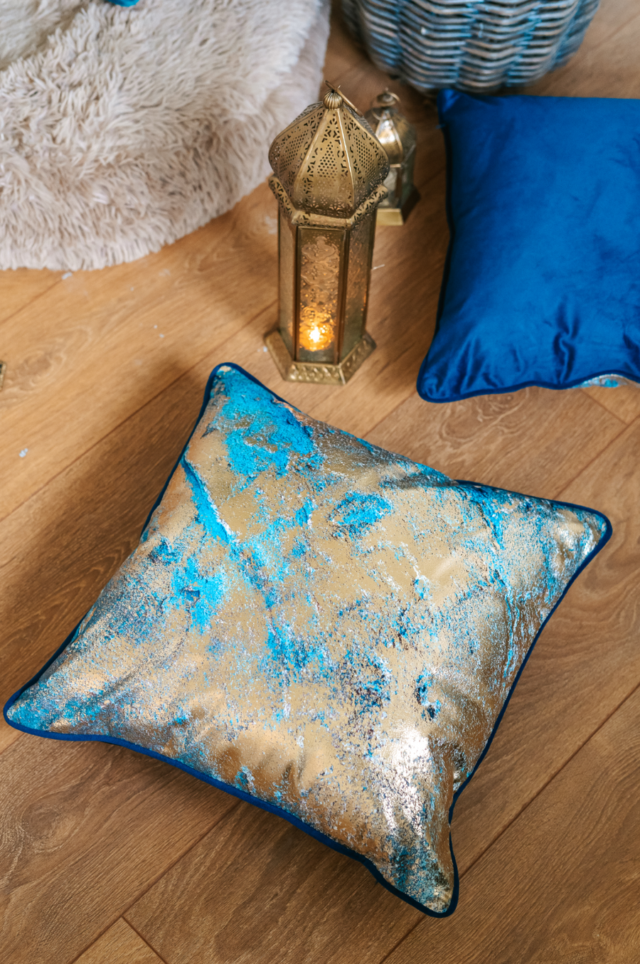 Marble Stardust Navy Cushion