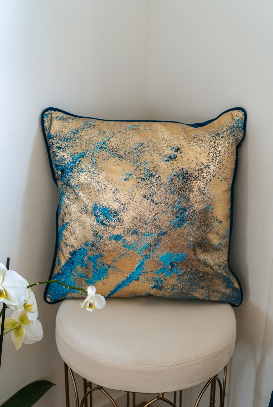 Marble Stardust Navy Cushion